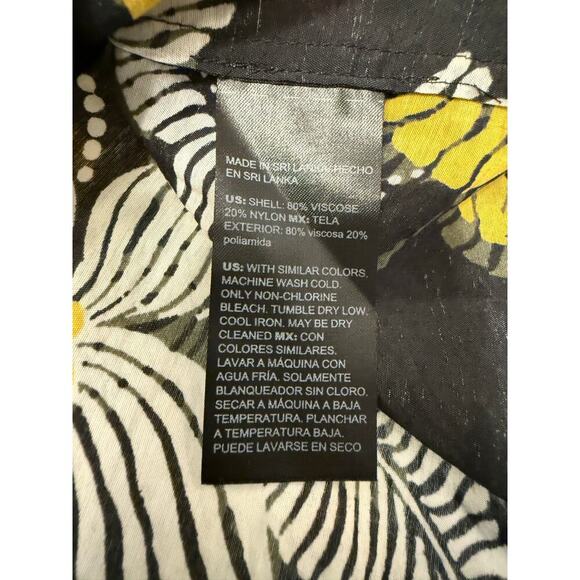 Chico’s Floral Ruffle Sleeve Top Women’s 2 (Large) – Multicolor Print Blouse - Picture 6 of 6